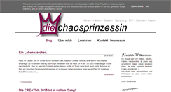 Desktop Screenshot of diechaosprinzessin.de