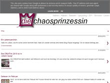 Tablet Screenshot of diechaosprinzessin.de
